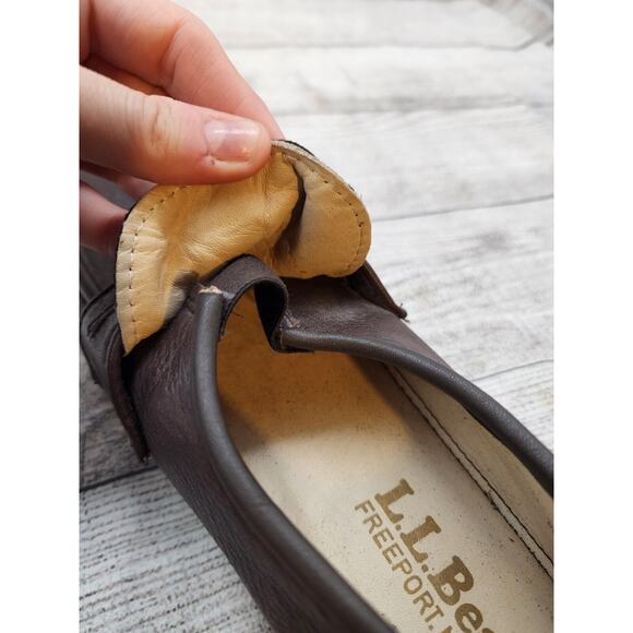 L.L Bean Vintage Mens Loafer Size 10 Wide Brown Made In Usa main image 7